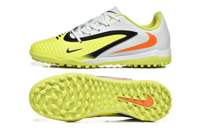 Men's Nike Phantom 6 Elite TF Artificial Turf Low-Tops Football Shoes - Yellow/White/Red