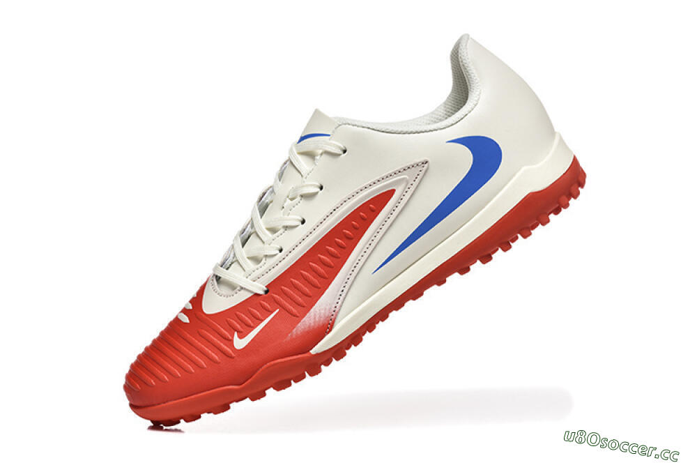 Men's Nike Phantom 6 Elite TF Artificial Turf Low-Tops Football Shoes - Red/White/Blue 8