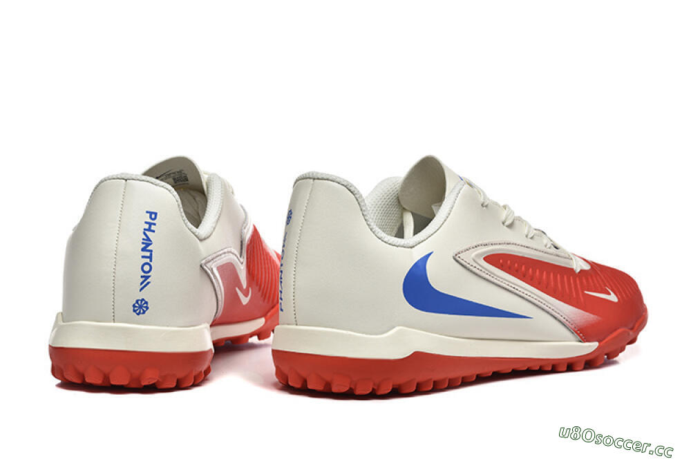 Men's Nike Phantom 6 Elite TF Artificial Turf Low-Tops Football Shoes - Red/White/Blue 9
