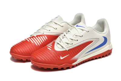 Men's Nike Phantom 6 Elite TF Artificial Turf Low-Tops Football Shoes - Red/White/Blue