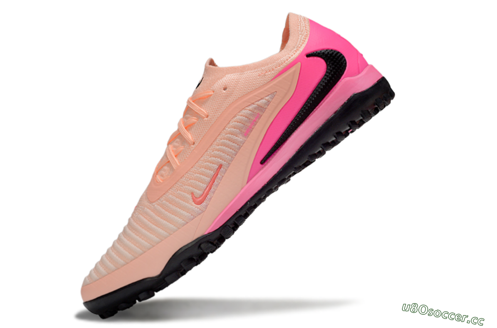 Unisex Nike Phantom 6 Elite TF Artificial Turf Low-Tops Football Shoes - Pink/Black/Red 6