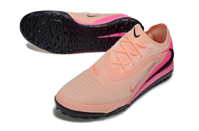 Unisex Nike Phantom 6 Elite TF Artificial Turf Low-Tops Football Shoes - Pink/Black/Red
