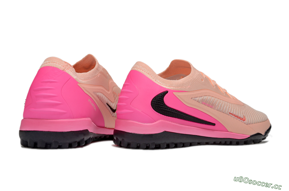 Unisex Nike Phantom 6 Elite TF Artificial Turf Low-Tops Football Shoes - Pink/Black/Red 7