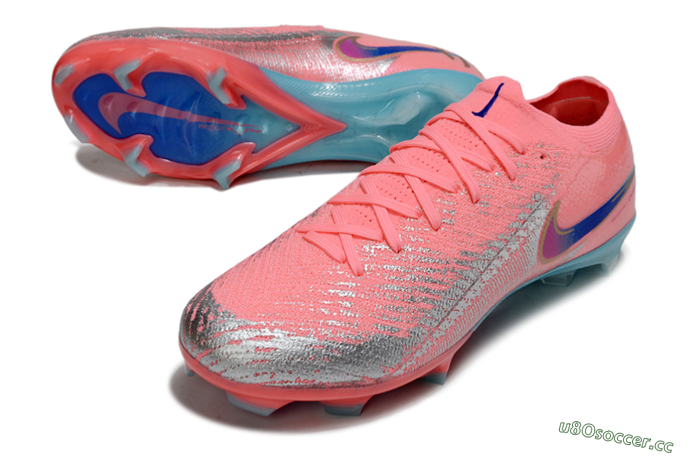Unisex Nike Air Zoom Mercurial Vapor 16 Elite FG Firm Ground Low-Tops Football Boots - Red/Silver/Blue 3