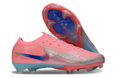 Unisex Nike Air Zoom Mercurial Vapor 16 Elite FG Firm Ground Low-Tops Football Boots - Red/Silver/Blue