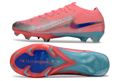 Unisex Nike Air Zoom Mercurial Vapor 16 Elite FG Firm Ground Low-Tops Football Boots - Red/Silver/Blue