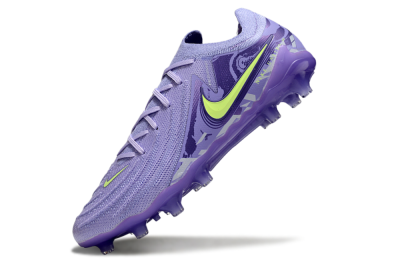 Men's Nike Phantom GX 2 Elite AG Artificial Grass Low-Tops Football Boots - Purple/Yellow