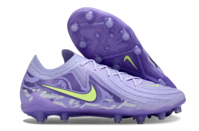 Men's Nike Phantom GX 2 Elite AG Artificial Grass Low-Tops Football Boots - Purple/Yellow
