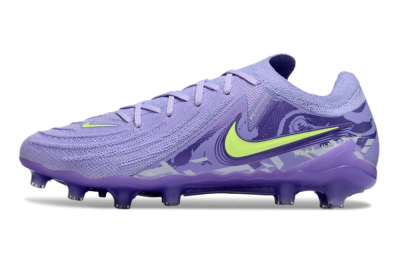 Men's Nike Phantom GX 2 Elite AG Artificial Grass Low-Tops Football Boots - Purple/Yellow