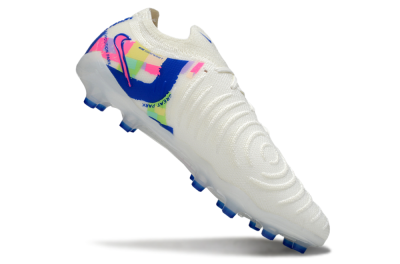 Men's Nike Phantom GX 2 Elite AG Artificial Grass Low-Tops Football Boots - White/Blue/Pink