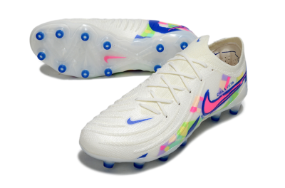 Men's Nike Phantom GX 2 Elite AG Artificial Grass Low-Tops Football Boots - White/Blue/Pink