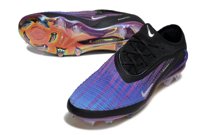 Men's Nike Phantom 6 Elite FG Firm Ground Low-Tops Football Boots - Blue/Black/Purple