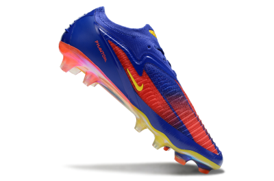 Men's Nike Phantom 6 Elite FG Firm Ground Low-Tops Football Boots - Blue/Red/Yellow
