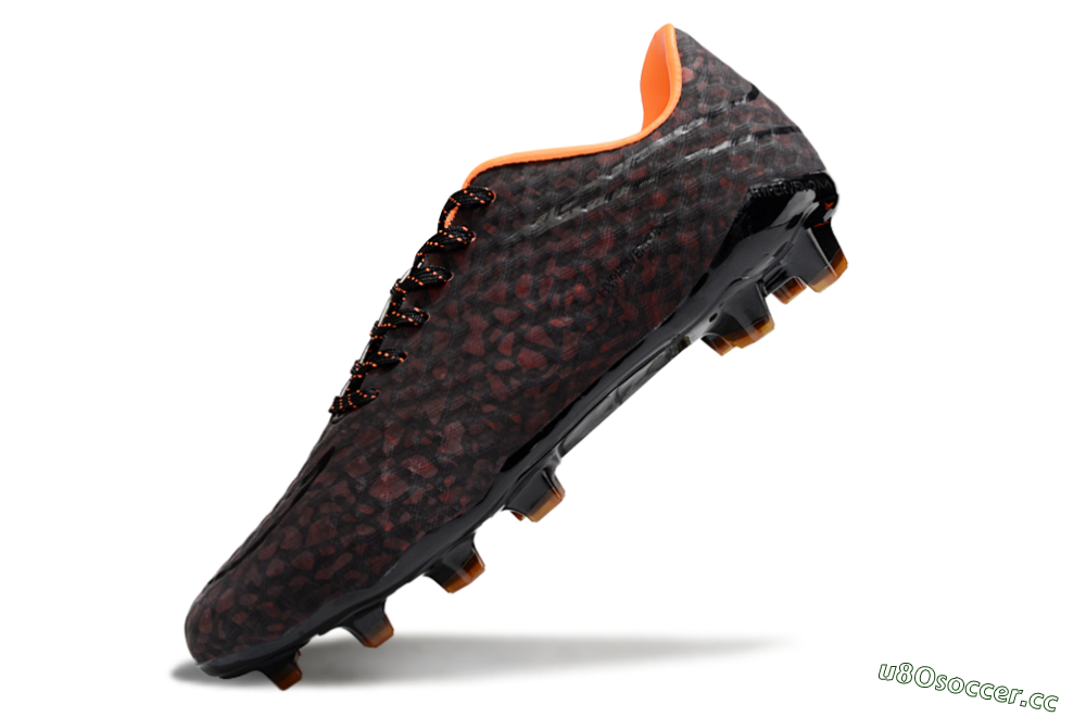 Men's Nike Hypervenom Phantom FG Firm Ground Low-Tops Football Boots - Black/Red 6