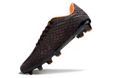 Men's Nike Hypervenom Phantom FG Firm Ground Low-Tops Football Boots - Black/Red