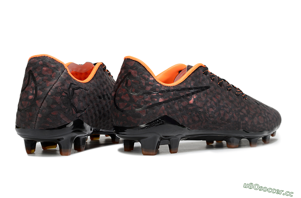 Men's Nike Hypervenom Phantom FG Firm Ground Low-Tops Football Boots - Black/Red 7