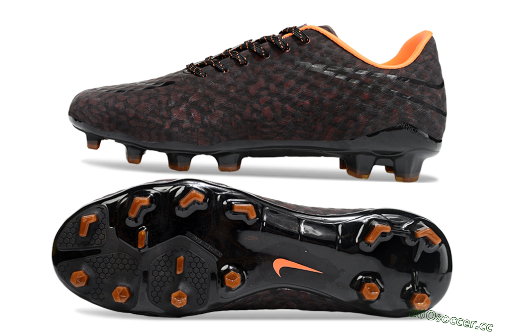 Men's Nike Hypervenom Phantom FG Firm Ground Low-Tops Football Boots - Black/Red 1