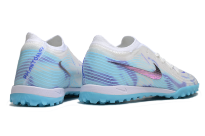 Men's Nike Phantom GX 2 Elite TF Artificial Turf Low-Tops Football Shoes - White/Purple/Jade
