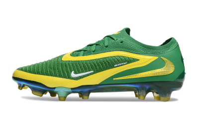 Men's Nike Phantom 6 Elite FG Firm Ground Low-Tops Football Boots - Green/Yellow/Black