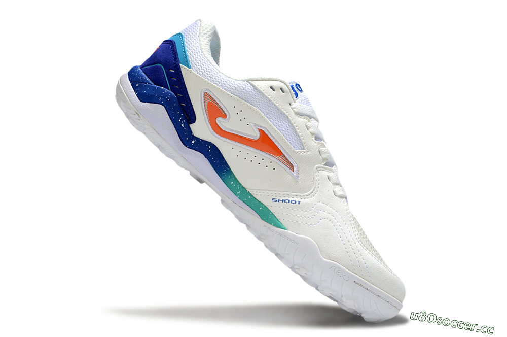 Men's Joma Top Flex TF Artificial Turf Low-Tops Football Shoes - Black/Red/Blue 4