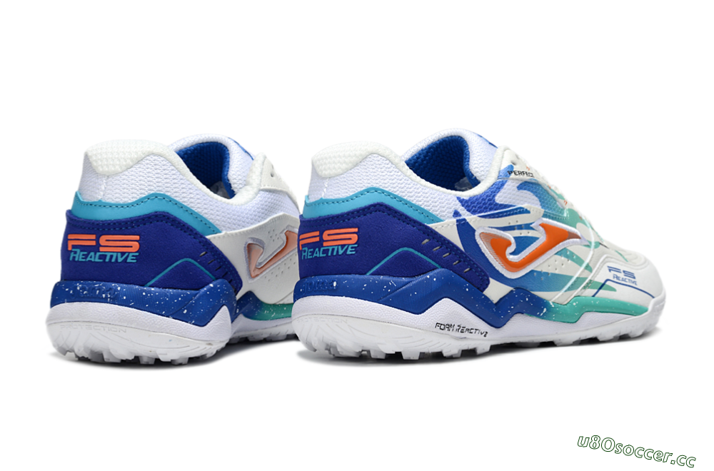 Men's Joma Top Flex TF Artificial Turf Low-Tops Football Shoes - Black/Red/Blue 6