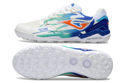 Men's Joma Top Flex TF Artificial Turf Low-Tops Football Shoes - Black/Red/Blue