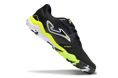 Men's Joma Top Flex TF Artificial Turf Low-Tops Football Shoes - Black/White/Yellow