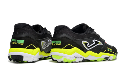 Men's Joma Top Flex TF Artificial Turf Low-Tops Football Shoes - Black/White/Yellow