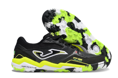 Men's Joma Top Flex TF Artificial Turf Low-Tops Football Shoes - Black/White/Yellow