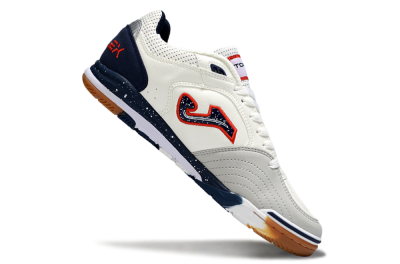 Men's Joma Top Flex IC Indoor & Futsal Low-Tops Football Shoes - White/Blue/Red