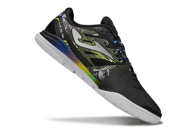 Men's Joma Top Flex IC Indoor & Futsal Low-Tops Football Shoes - Black/White/Yellow