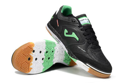 Men's Joma Top Flex IC Indoor & Futsal Low-Tops Football Shoes - Black/Yellow/White