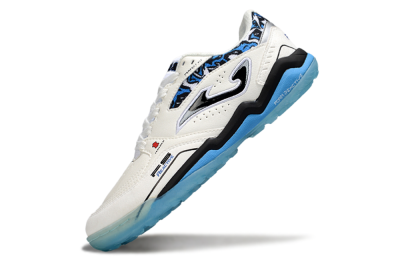 Men's Joma Top Flex TF Artificial Turf Low-Tops Football Shoes - White/Black/Blue