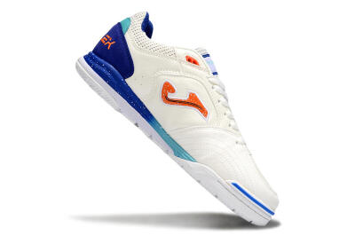 Men's Joma Top Flex IC Indoor & Futsal Low-Tops Football Shoes - White/Red/Blue