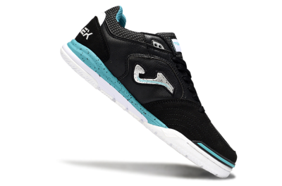 Men's Joma Top Flex IC Indoor & Futsal Low-Tops Football Shoes - Black/Silver/Blue
