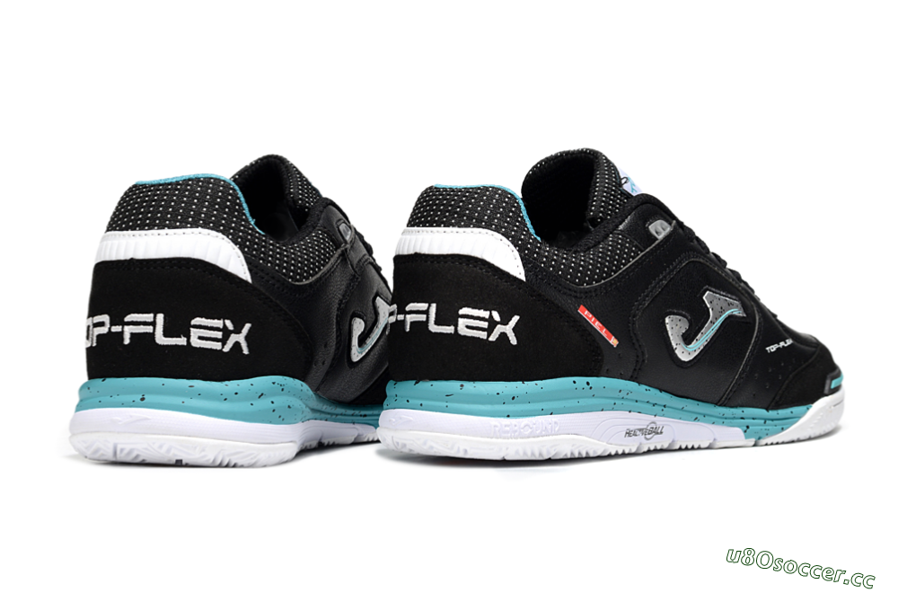 Men's Joma Top Flex IC Indoor & Futsal Low-Tops Football Shoes - Black/Silver/Blue 6