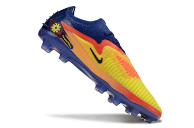 Unisex Nike Phantom 6 Elite AG Artificial Grass Low-Tops Football Boots - Yellow/Red/Blue