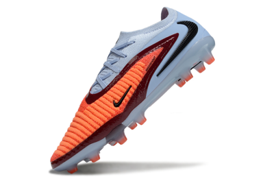 Unisex Nike Phantom 6 Elite AG Artificial Grass Low-Tops Football Boots - Red/Jade/Black