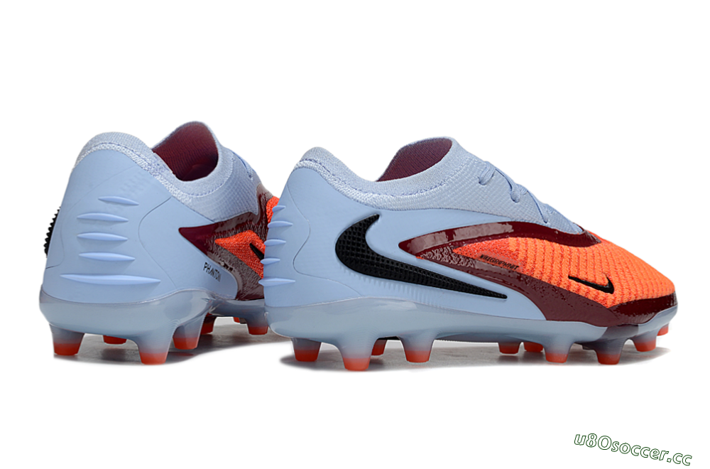 Unisex Nike Phantom 6 Elite AG Artificial Grass Low-Tops Football Boots - Red/Jade/Black 6