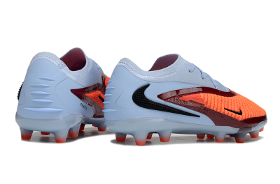 Unisex Nike Phantom 6 Elite AG Artificial Grass Low-Tops Football Boots - Red/Jade/Black