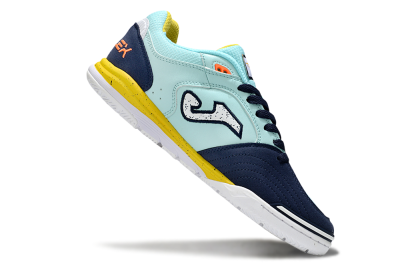 Men's Joma Top Flex IC Indoor & Futsal Low-Tops Football Shoes - Jade/Silver/Blue