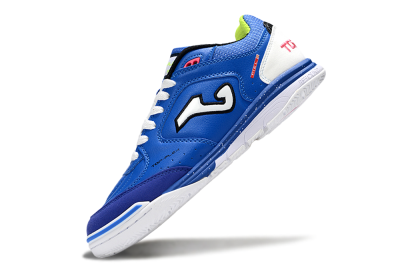 Men's Joma Top Flex IC Indoor & Futsal Low-Tops Football Shoes - Blue/White/Pink