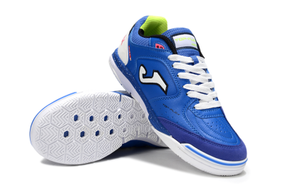 Men's Joma Top Flex IC Indoor & Futsal Low-Tops Football Shoes - Blue/White/Pink