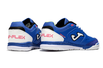 Men's Joma Top Flex IC Indoor & Futsal Low-Tops Football Shoes - Blue/White/Pink