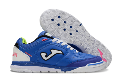 Men's Joma Top Flex IC Indoor & Futsal Low-Tops Football Shoes - Blue/White/Pink