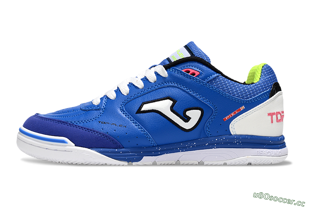 Men's Joma Top Flex IC Indoor & Futsal Low-Tops Football Shoes - Blue/White/Pink 0