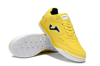 Men's Joma Top Flex IC Indoor & Futsal Low-Tops Football Shoes - Yellow/Black/White