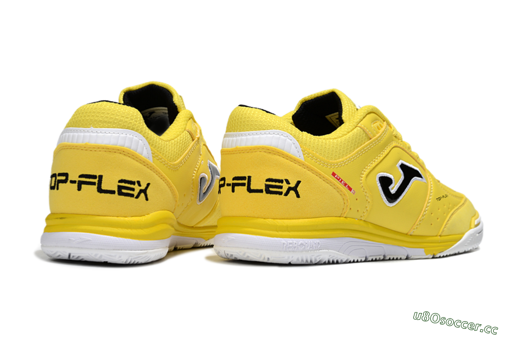 Men's Joma Top Flex IC Indoor & Futsal Low-Tops Football Shoes - Yellow/Black/White 6