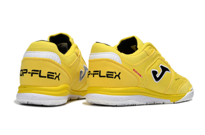 Men's Joma Top Flex IC Indoor & Futsal Low-Tops Football Shoes - Yellow/Black/White