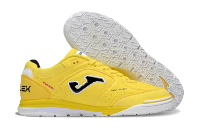 Men's Joma Top Flex IC Indoor & Futsal Low-Tops Football Shoes - Yellow/Black/White